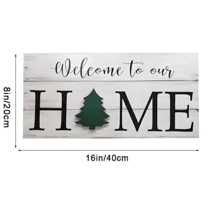 Welcome to My/Our Home - Seasonal Door Hanger, Family Welcome Sign With 7 Interchangeable Pieces - Gifts for Family, New Homeowners