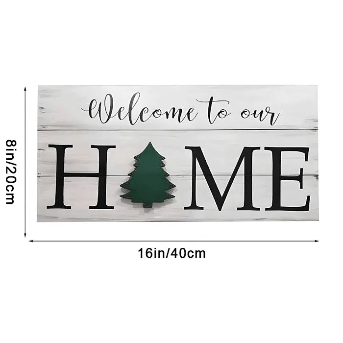 Seasonal Wooden Hanging Plaque