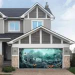 Halloween Garage Door Cover Wrap Backdrop Holiday Decoration